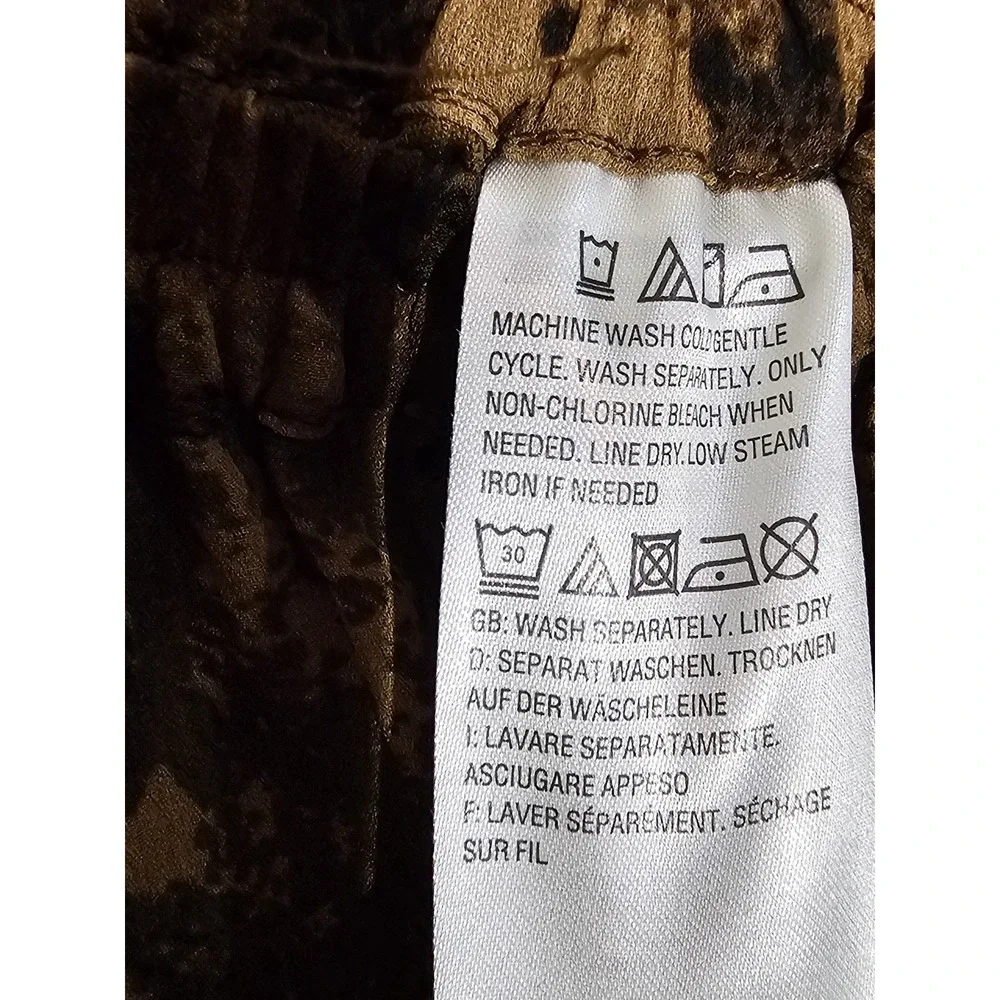 Linea‎ By Louis Dell'olio Sm Earthtone Teired Midi Skirt Flowy Boho Fairy Grunge - Picture 9 of 11